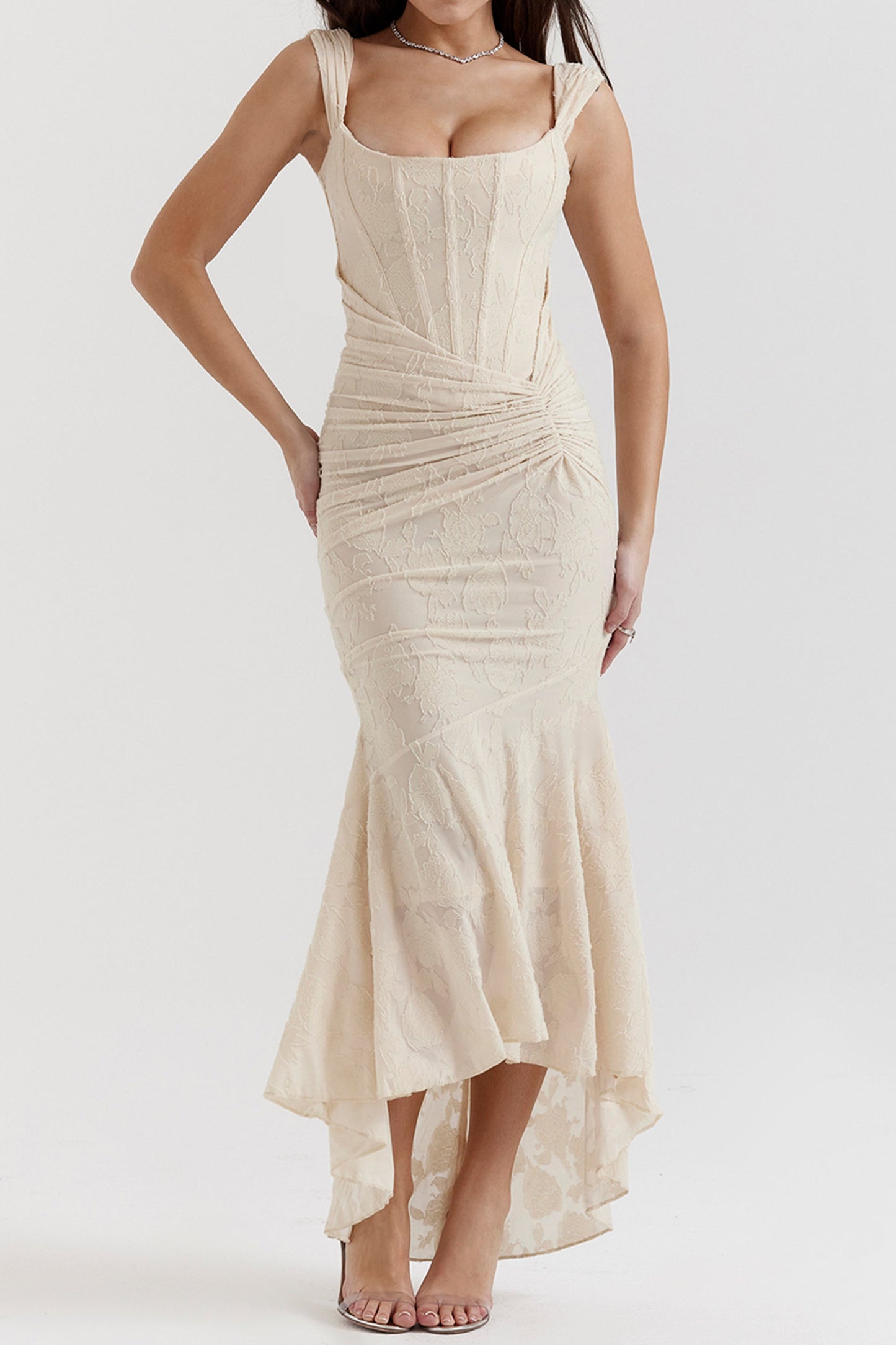 Robe Maxi à Motif Floral - Mariekje