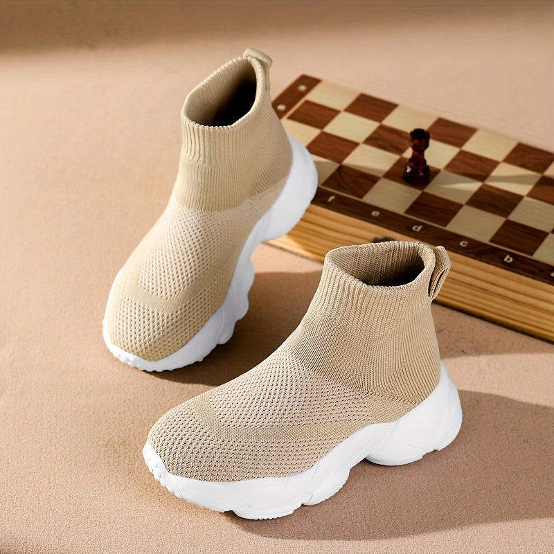 Boys' and Girls' Sock Shoes - Woven Breathable Shoes - Lucky