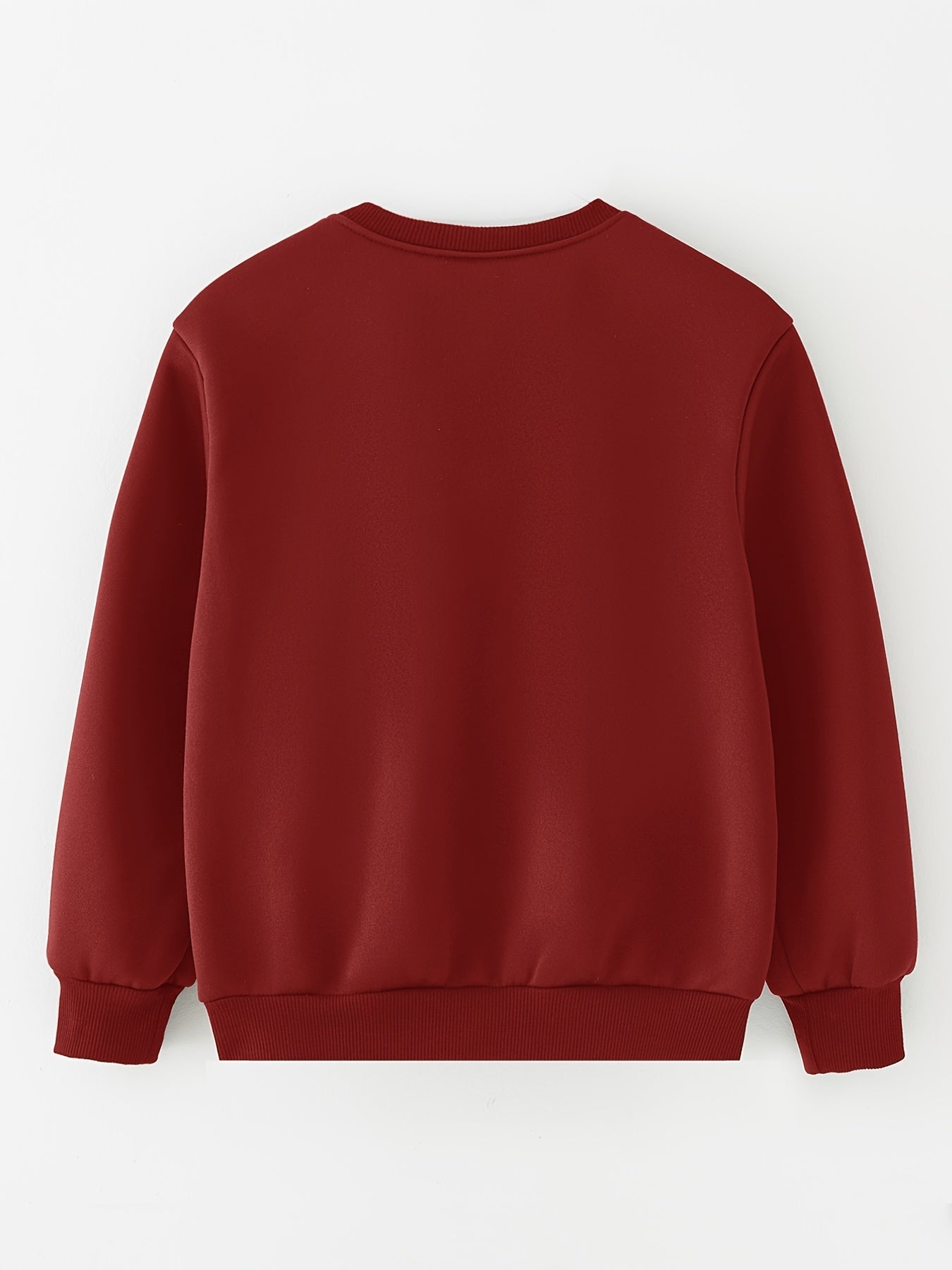 Boys' Casual Sweater with Long Sleeves and Graphic Pattern - Leandro