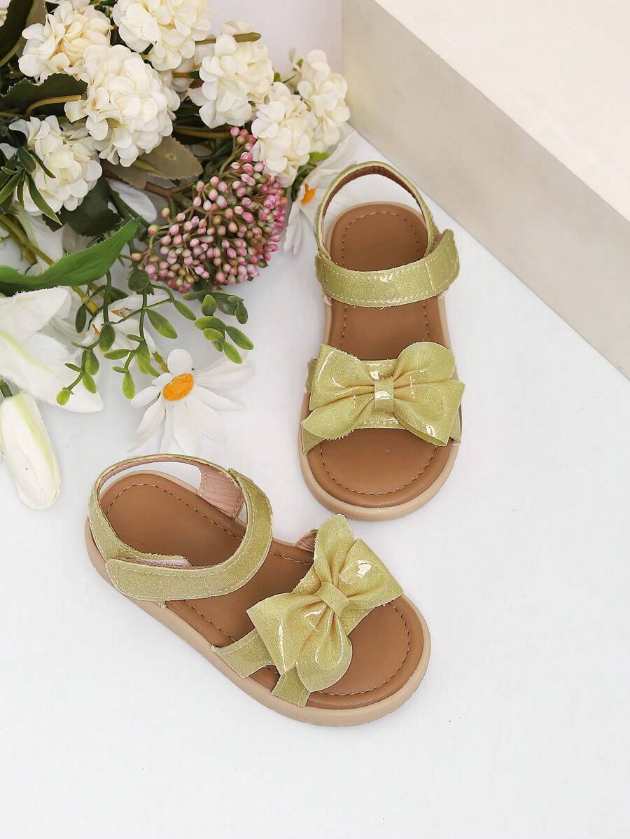 Sandales blanches Princess avec nœud pour filles