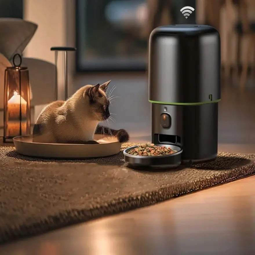 PapaPet – Smart automatisk kattefôrer med kamera