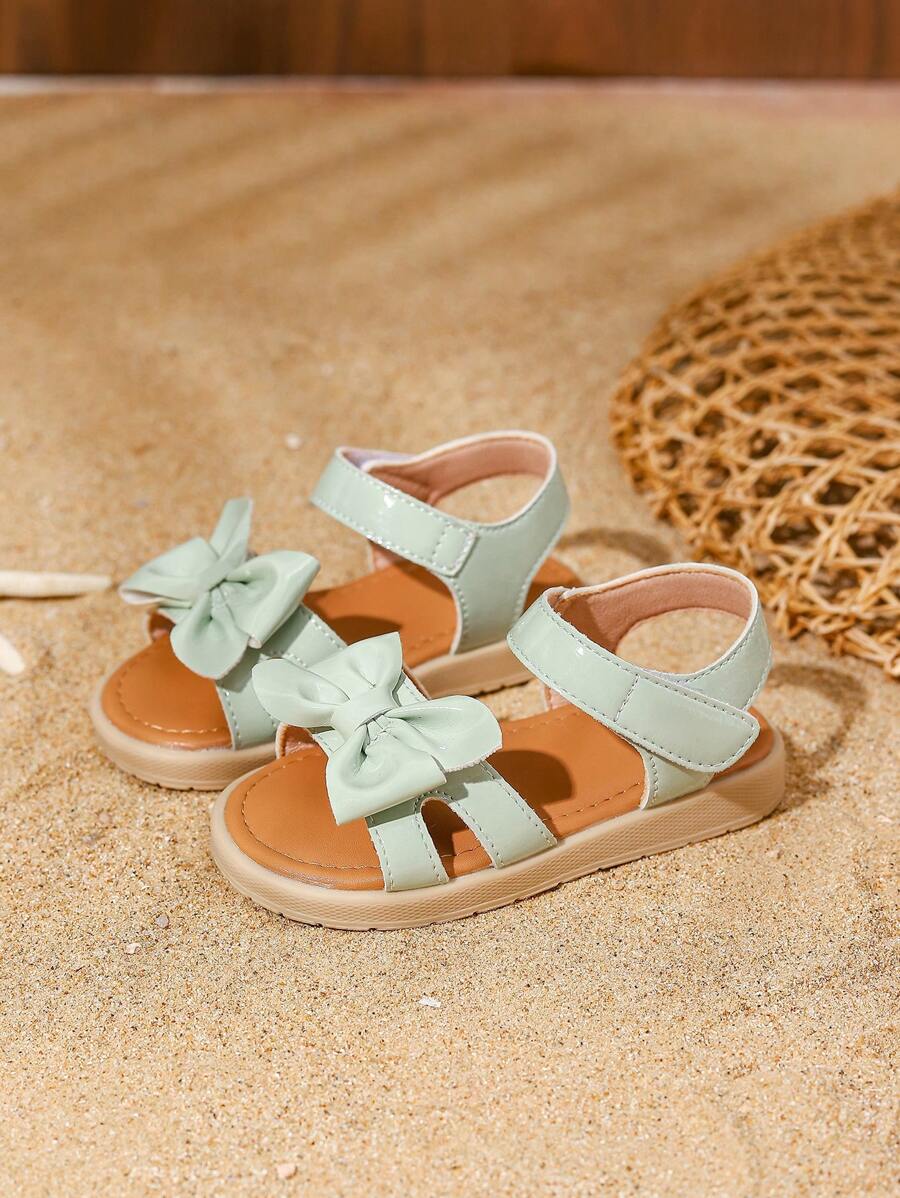 Sandales blanches Princess avec nœud pour filles