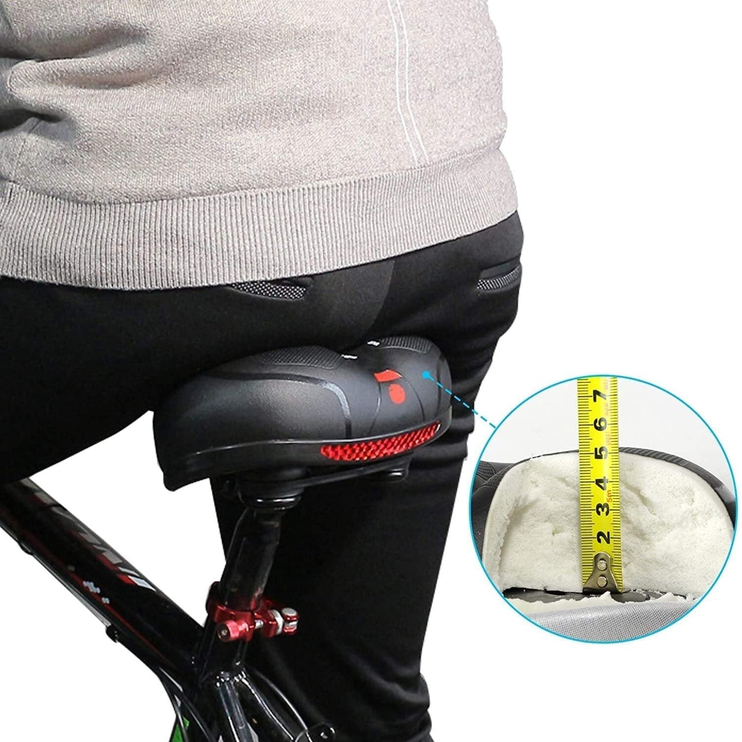 Fahrradsattel mit Beleuchtung und zusätzlichem Sitzkomfort