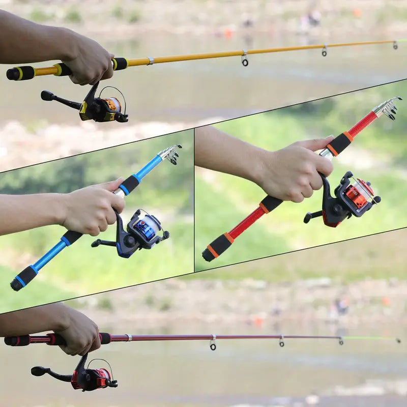 1.8m Telescopic Fishing Rod with Reel and Accessories