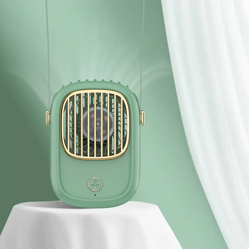 Mini ventilateur de cou - Rechargeable par USB - 6 heures sur une seule charge