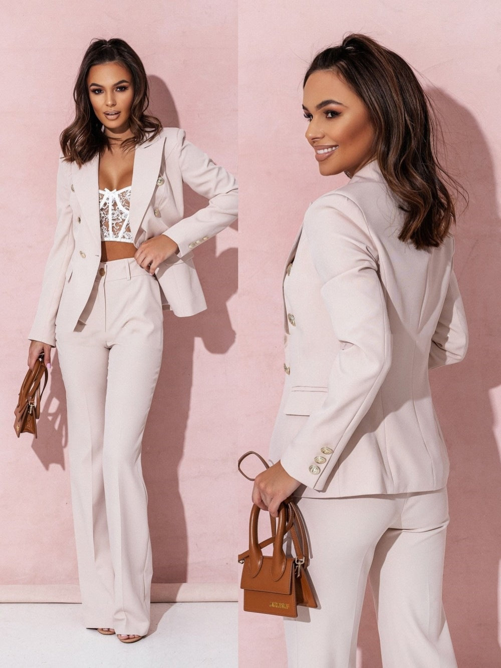 Naomi – Stilig midi-kjole med elegant V-hals