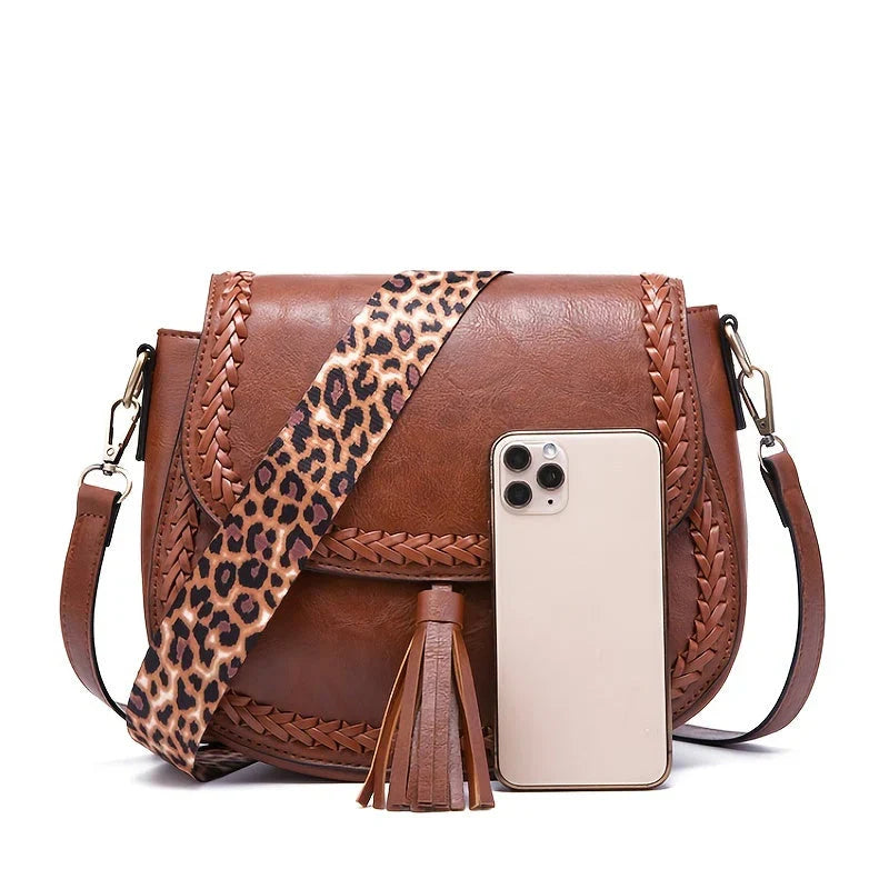 Remedios – Petit sac à bandoulière pour femmes avec décoration à pompon