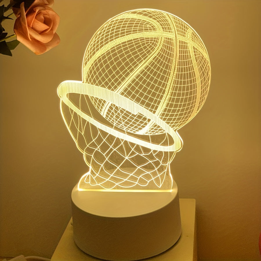 CourtGlow - Basketball-Illusion Tischlampe mit USB