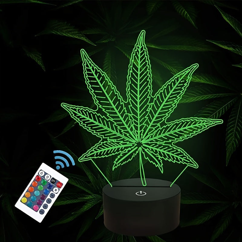 GlowLeaf - 3D Hampblad Nattlys