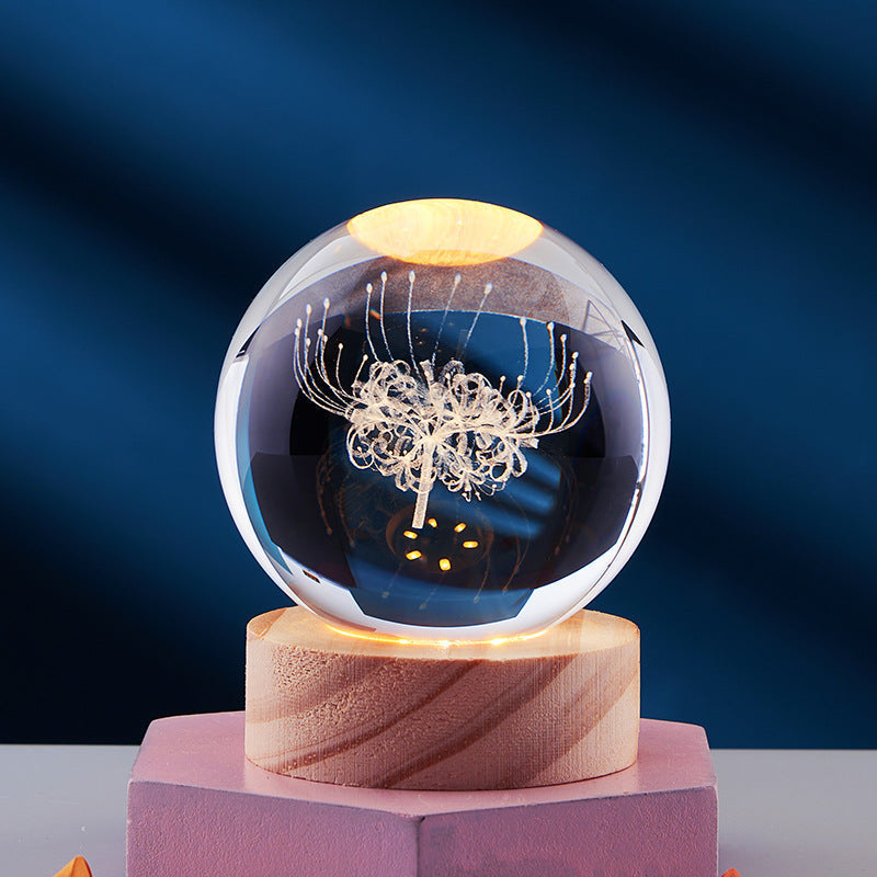 CrystalGlow - 3D-Nachtlampe mit magischem Effekt