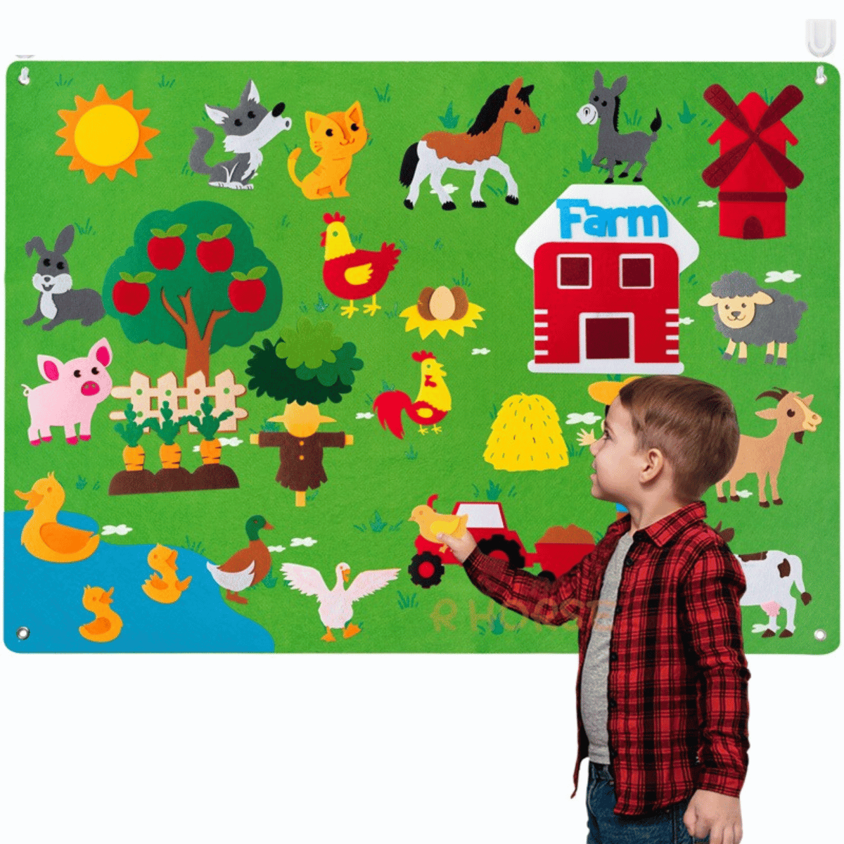 VelvetiKIDS - Tableau en feutre pour tout-petits