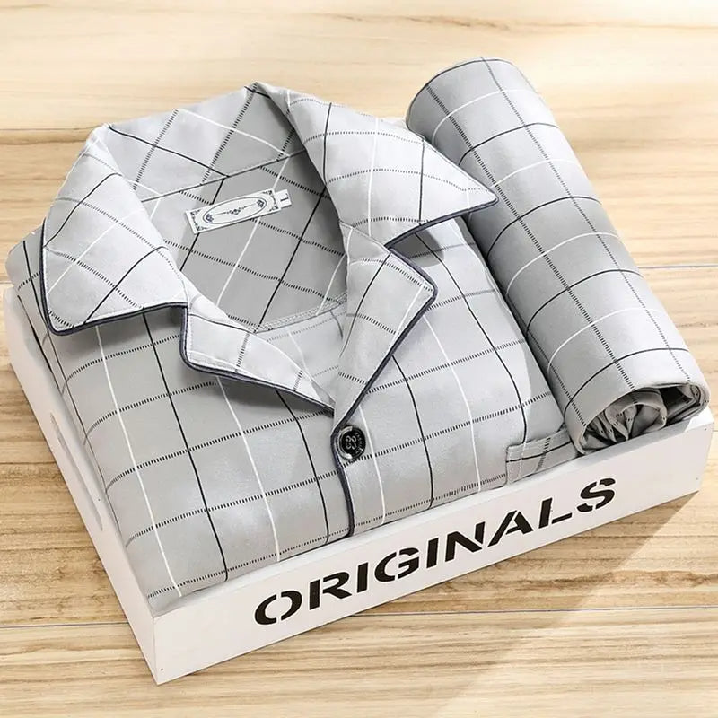 Ensemble pyjama avec chemise et fermeture à boutons - Rex