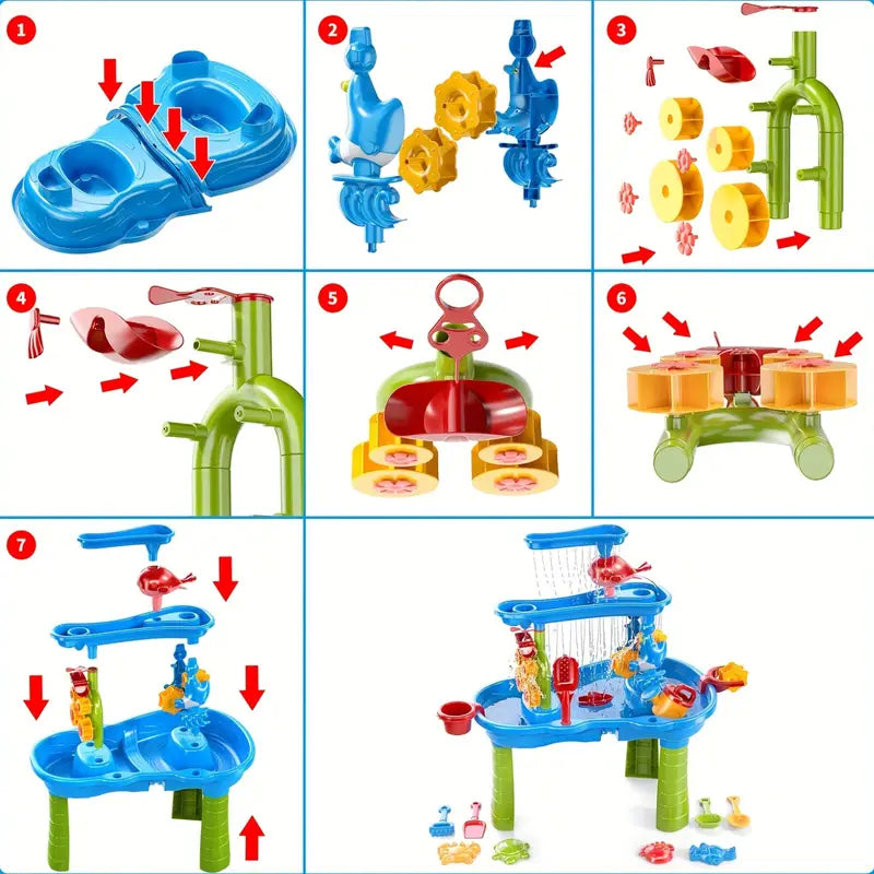 3-stufiger Sand- und Wassertisch