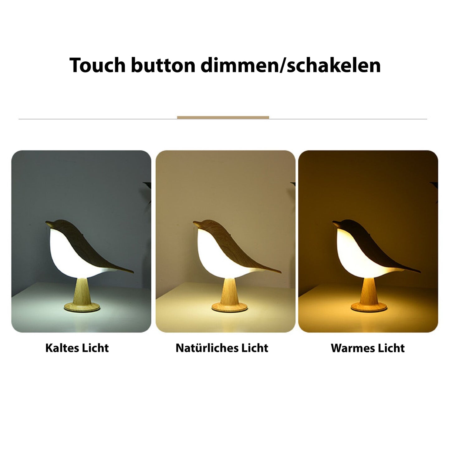 Lampe au design minimaliste d'oiseau