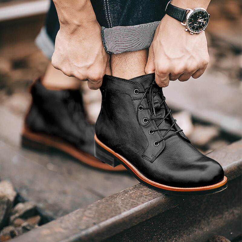 Bottes montantes à lacets pour hommes - Evander