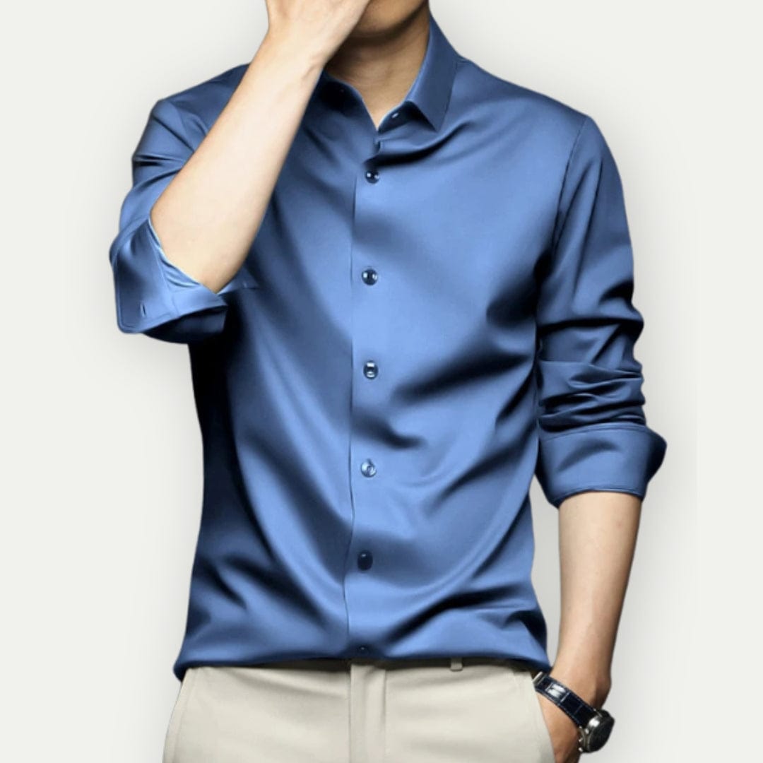 Chemise pour homme sans plis et sans repassage - Pratique et confortable