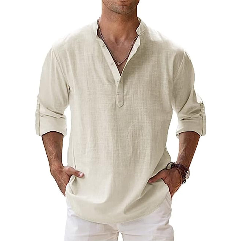Chemise pour hommes - Lin - pour le printemps et l'été