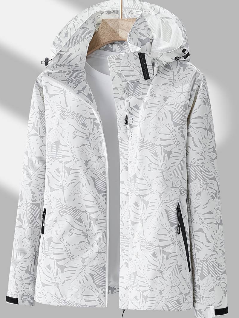 Veste imperméable et coupe-vent avec capuche pour femmes - Olda