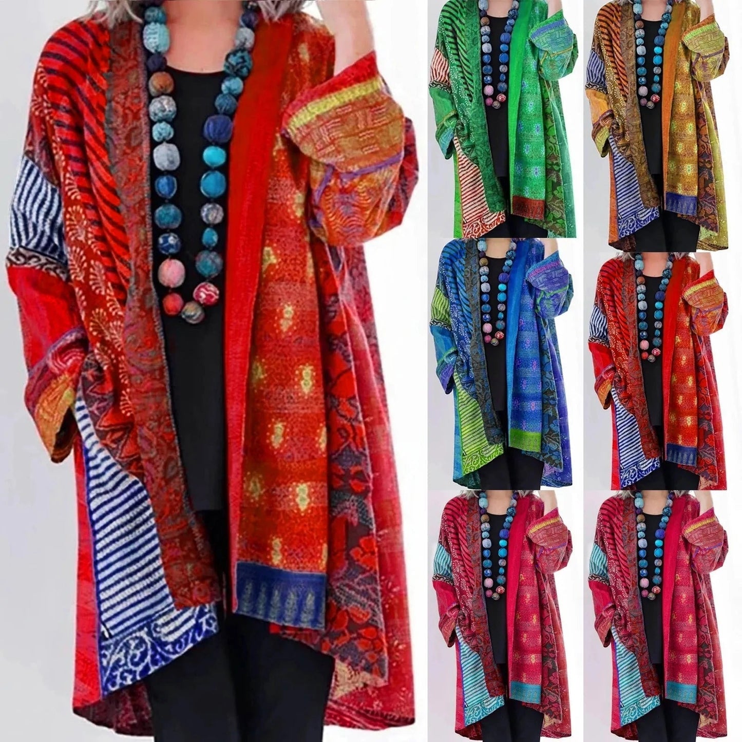 Oversized women's cardigan with long sleeves - Yolanda