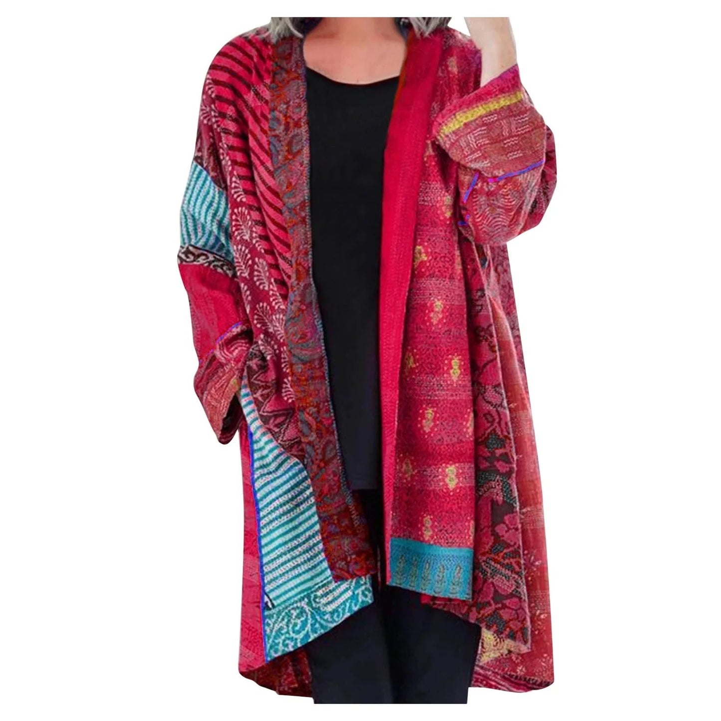 Oversized women's cardigan with long sleeves - Yolanda