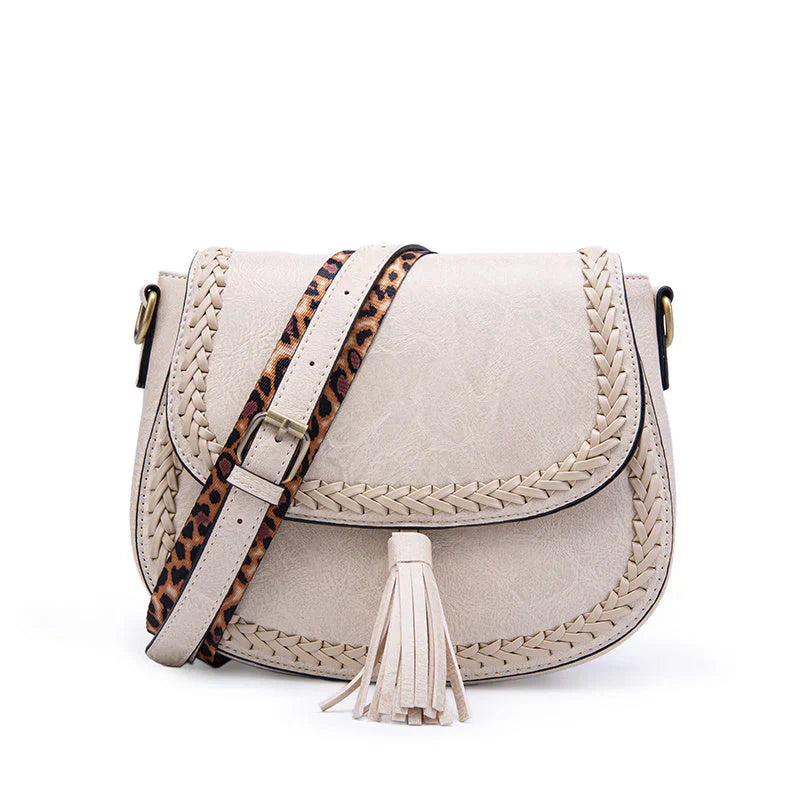 Remedios – Petit sac à bandoulière pour femmes avec décoration à pompon