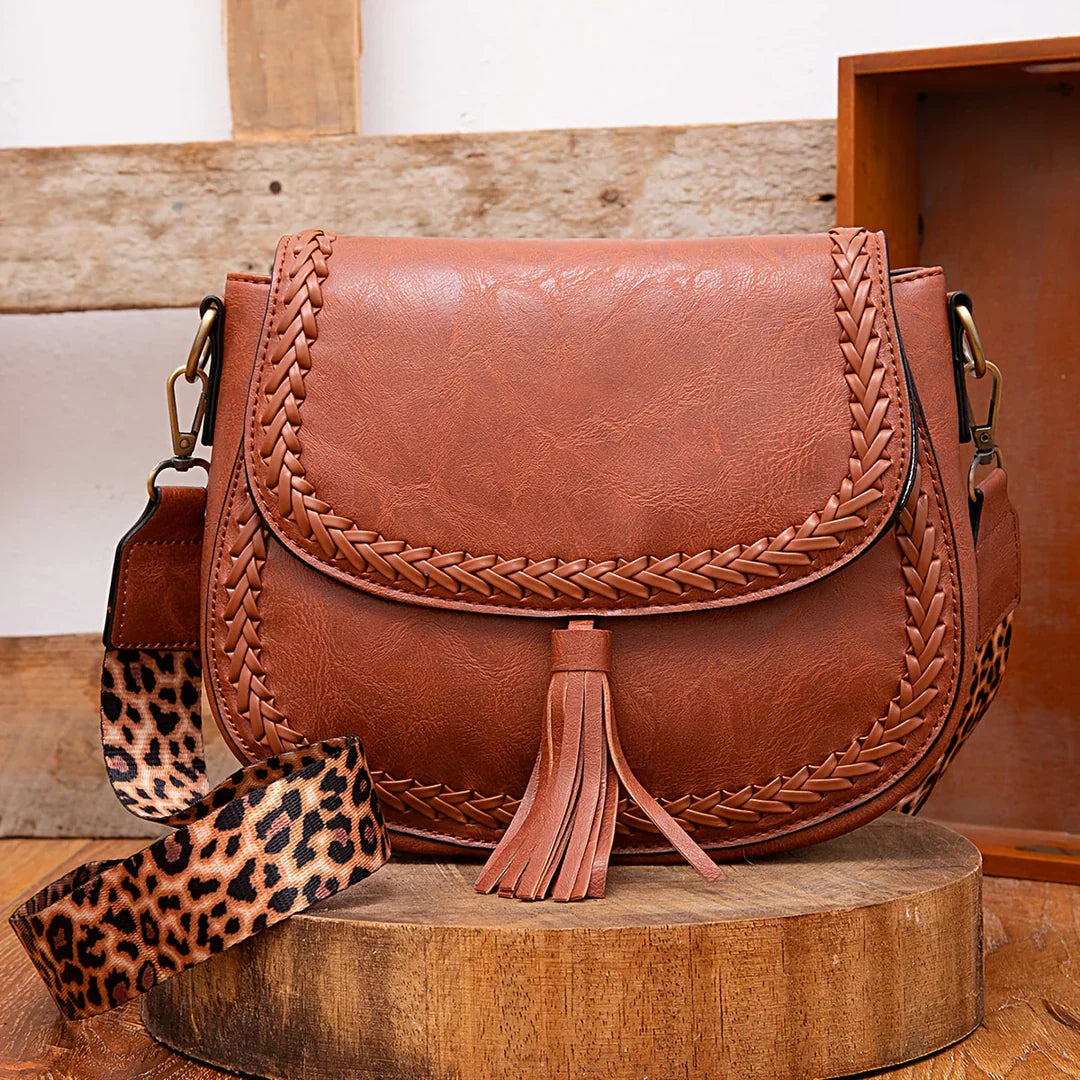 Remedios – Petit sac à bandoulière pour femmes avec décoration à pompon