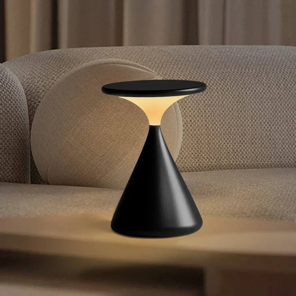GlowSand - Stilvolle Sanduhr-Tischlampe