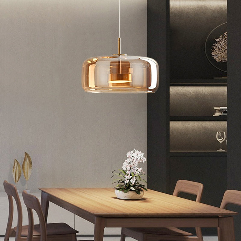 GleamGold - Retro gull LED hengelamper laget av glass