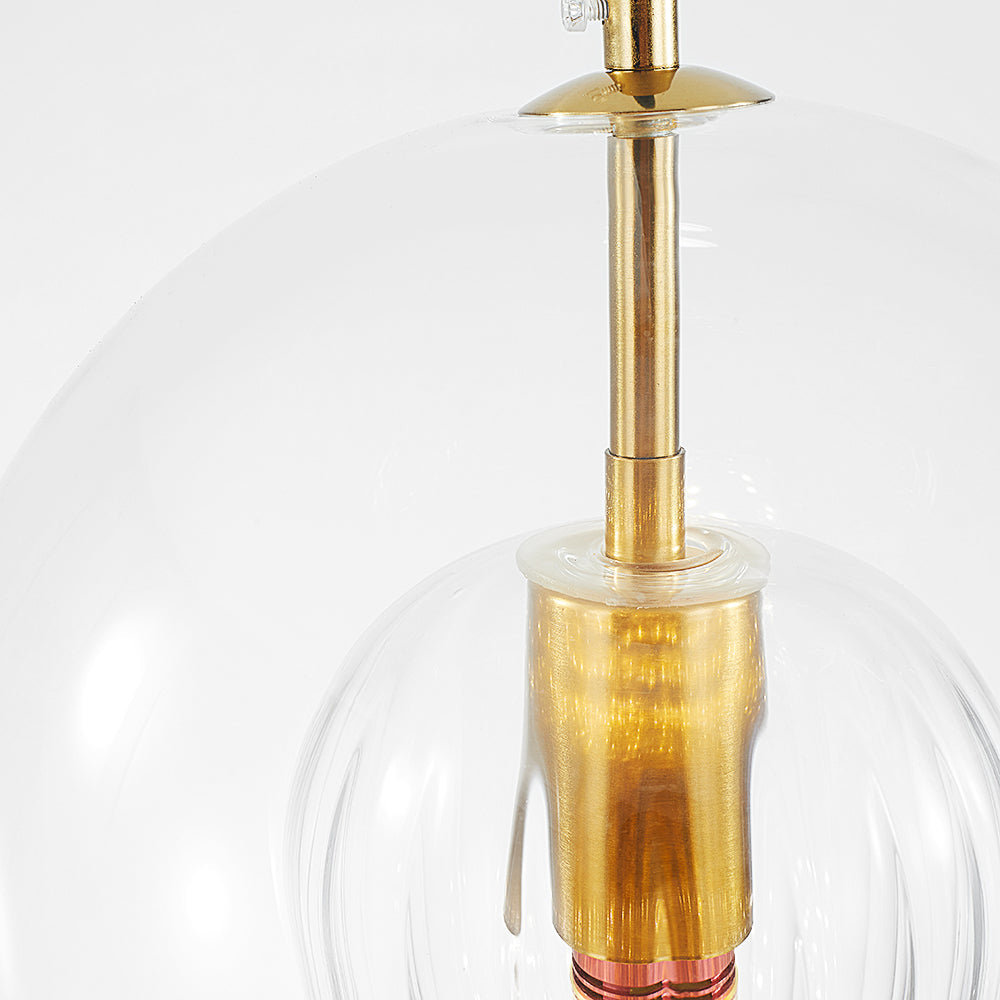SolarisGlow - AmberSphere pendel lampe med strålende elegance