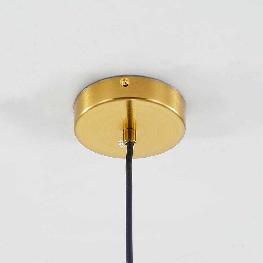SolarisGlow - AmberSphere pendel lampe med strålende elegance