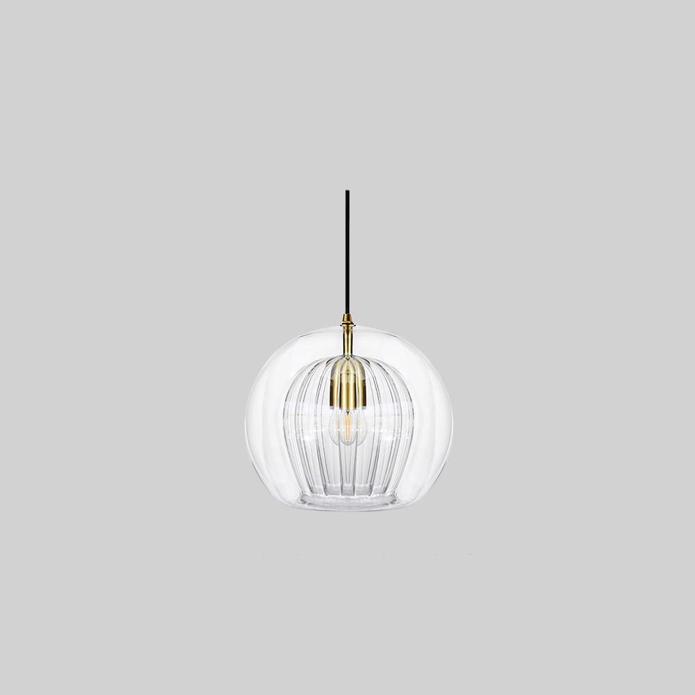 SolarisGlow - AmberSphere pendel lampe med strålende elegance
