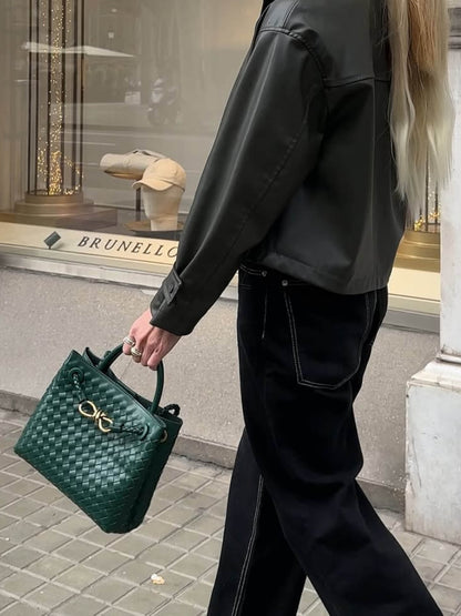 Petit sac à main tissé – Sac tressé compact et élégant