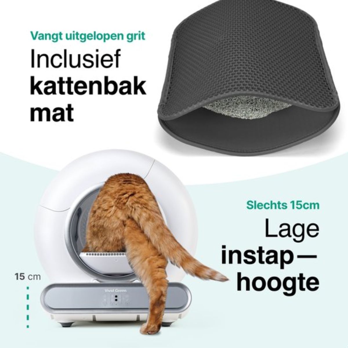 Petmo – Selvrenser automatisk kattebakke med avancerede funktioner