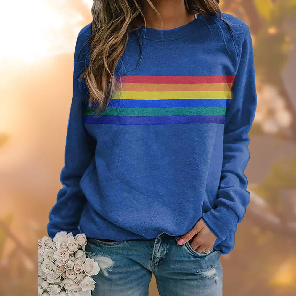 Dame rundhalset sweater