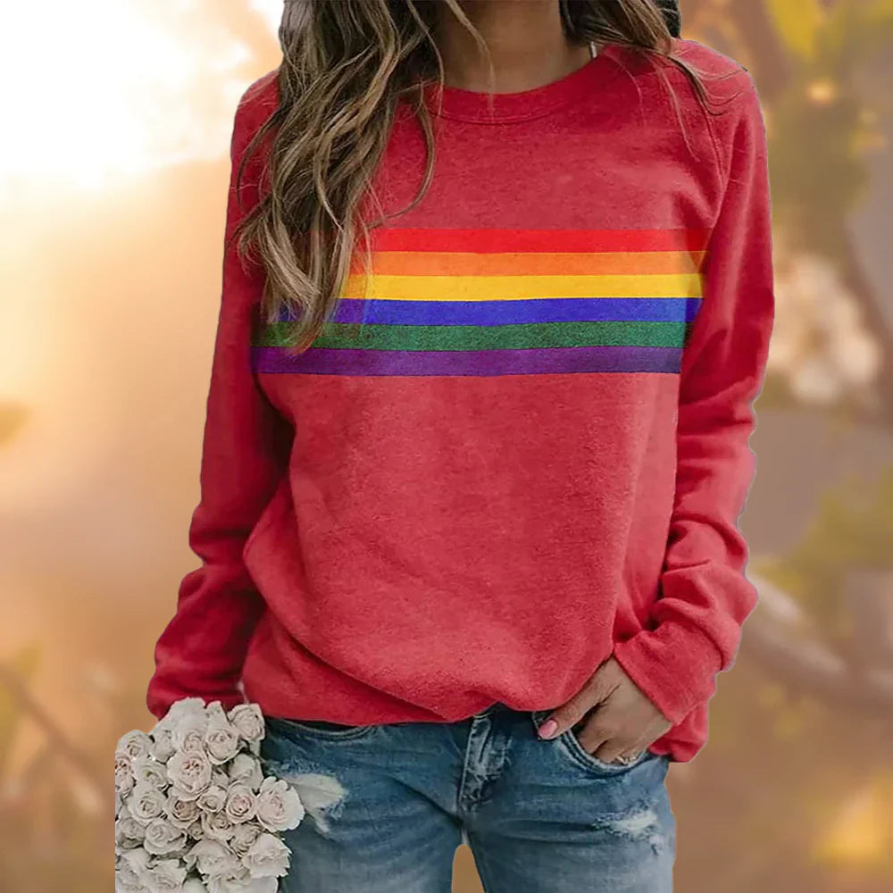 Dame rundhalset sweater