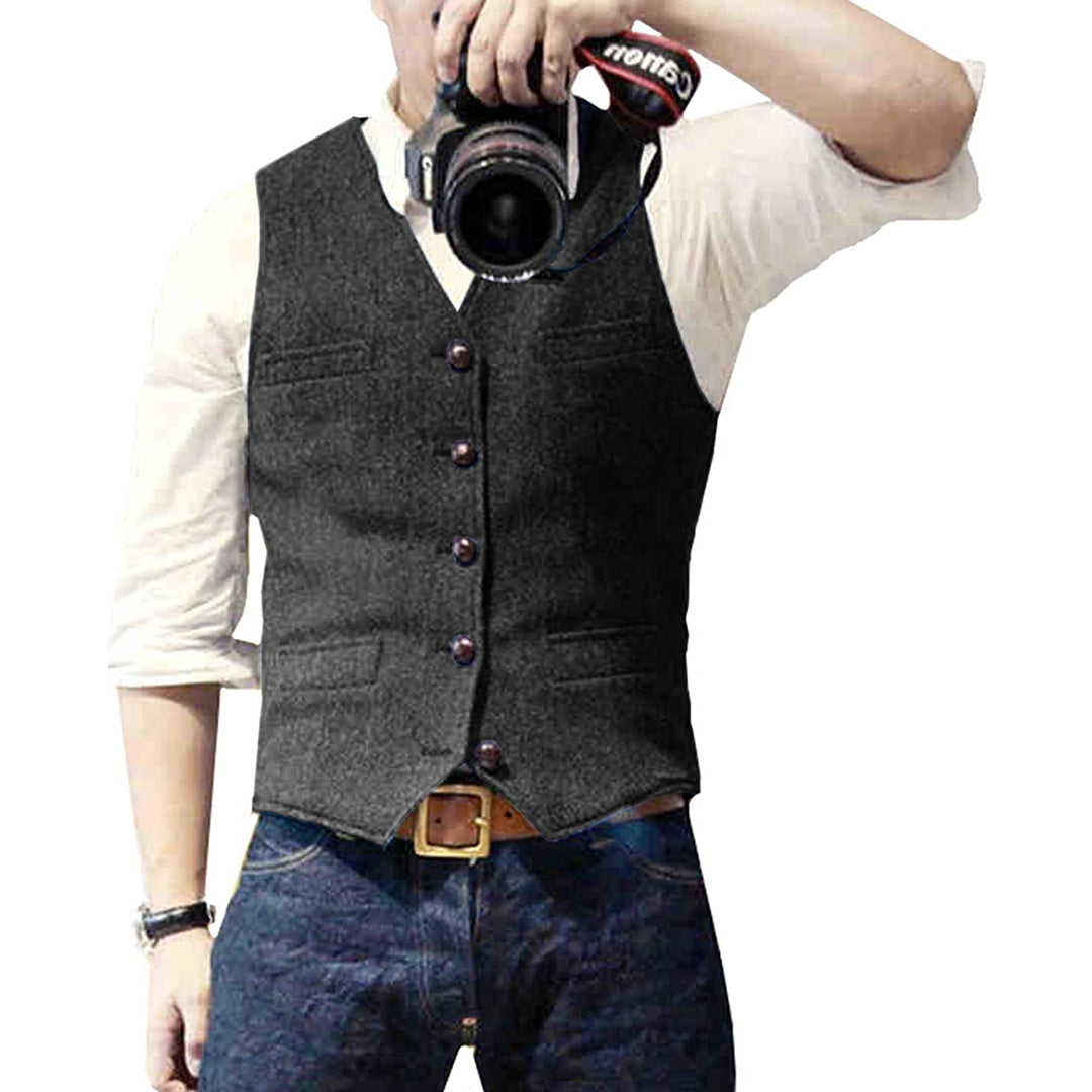 Gilet en denim pour hommes - Marko