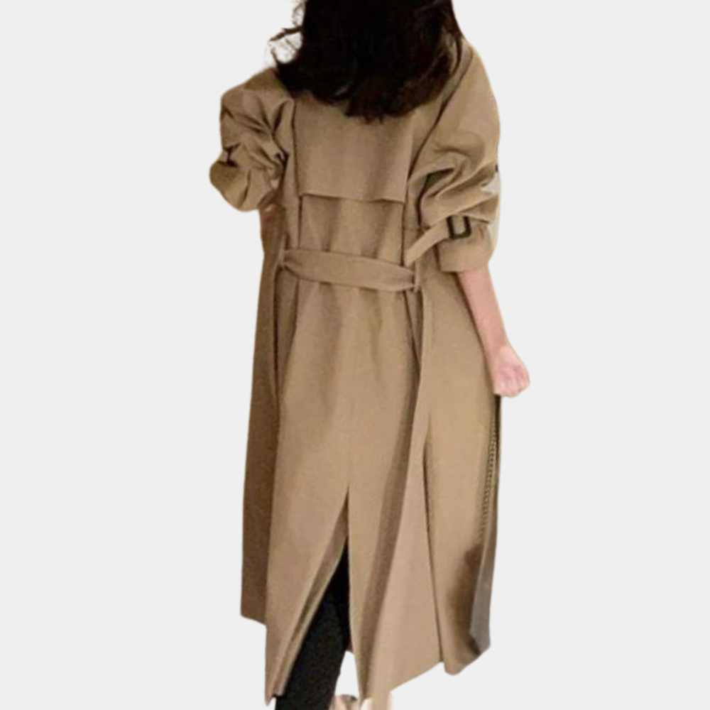 Oversized trenchcoat med bælte til kvinder - Ivana