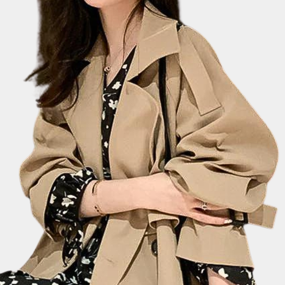 Oversized trenchcoat med bælte til kvinder - Ivana