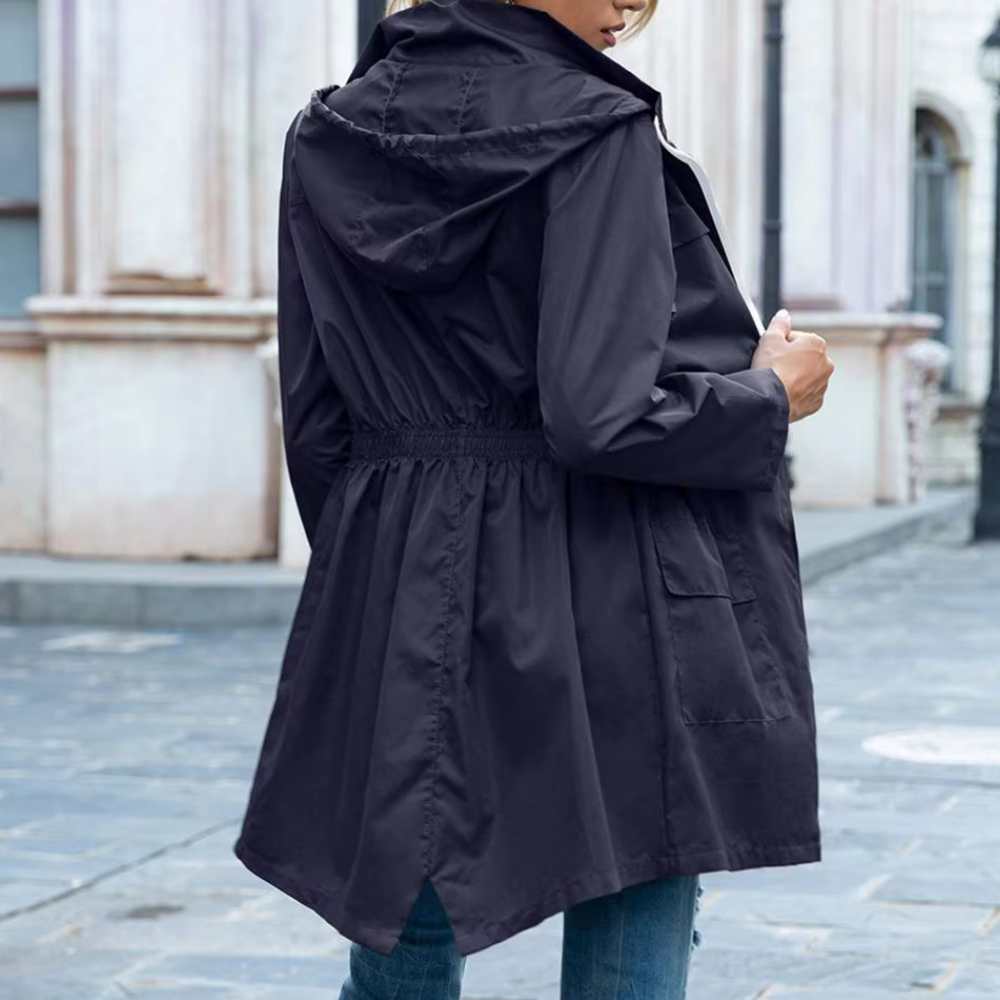 Melanie - Trench-coat zippé élégant pour femmes