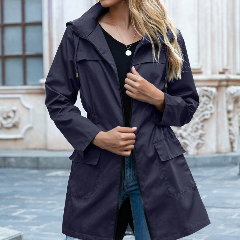 Melanie - Trench-coat zippé élégant pour femmes
