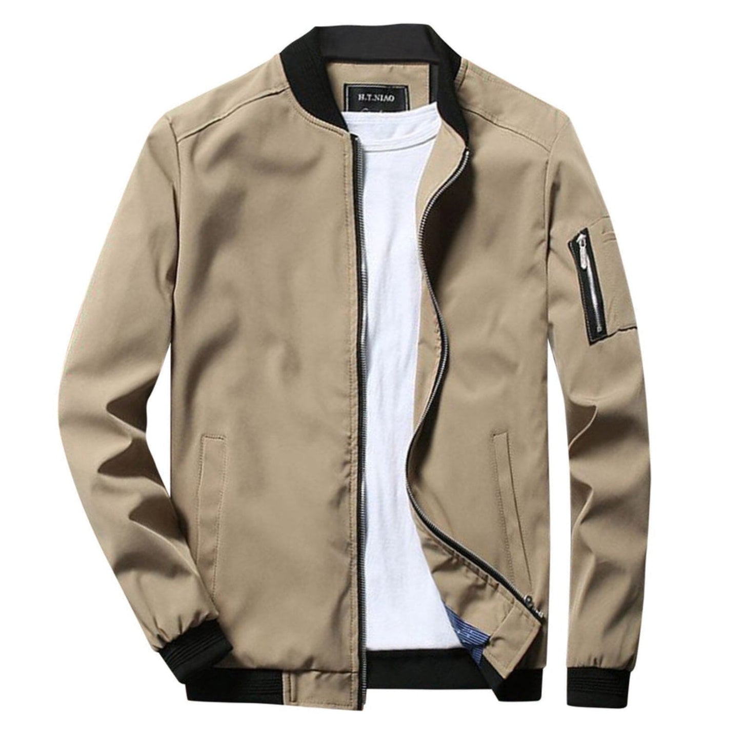 Veste d'été pour homme avec fermeture éclair et poches - Lebbi