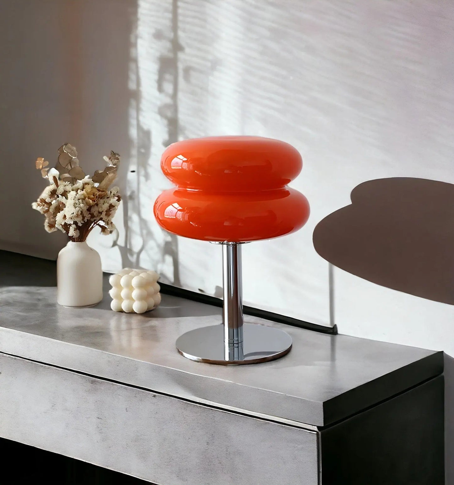 MacaronGlow - Elegante Glastischlampe für Ihr Interieur