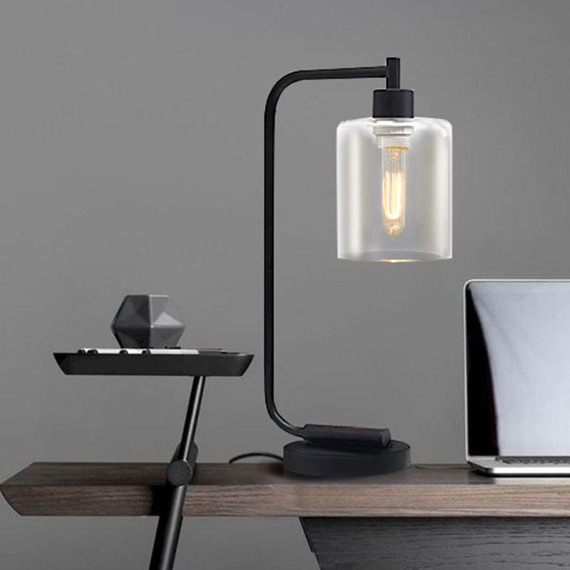 CylindraGlow - Elegante zylindrische Tischlampe für modernes Design
