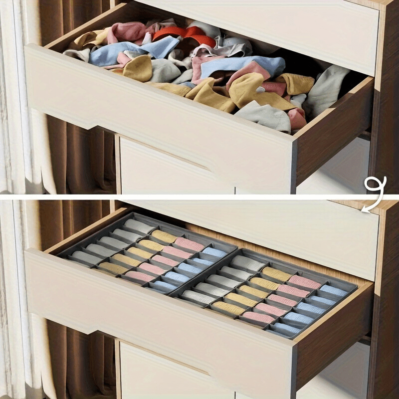 EasyStore - 2-Pack Foldable Storage Boxes with 24 Compartments