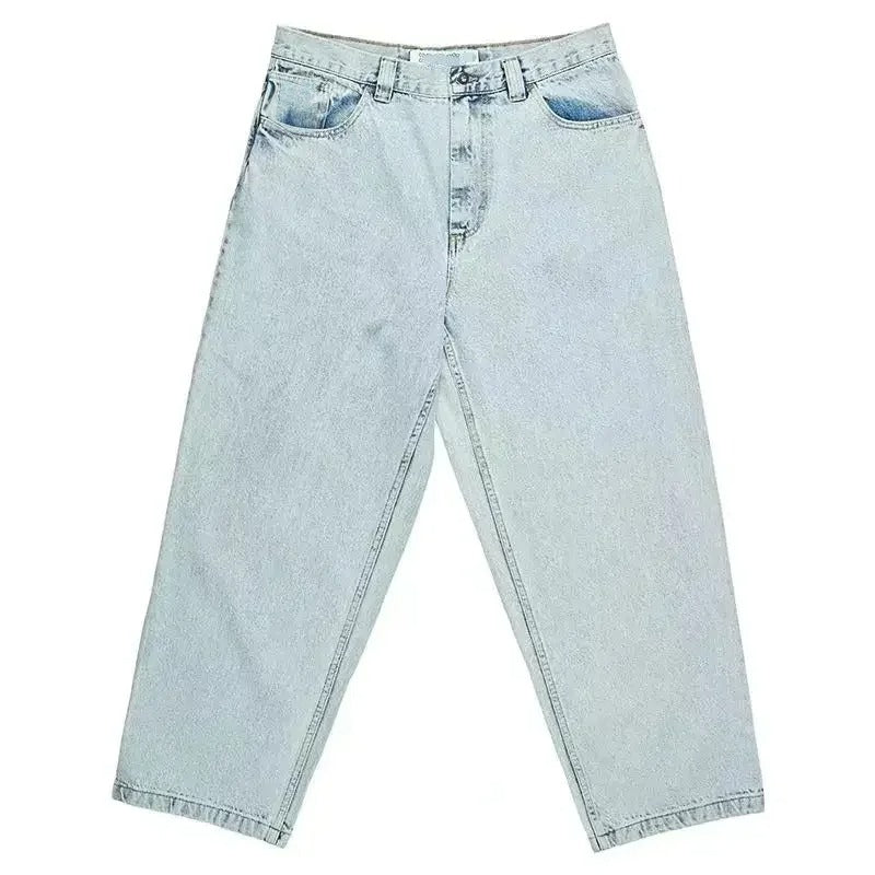 Große Herren-Hosen | Weit geschnittene, übergroße, lockere Skater-Style-Jeans