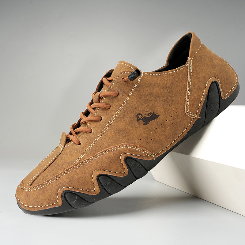 Chaussures de marche pour hommes - cuir - semelle orthopédique