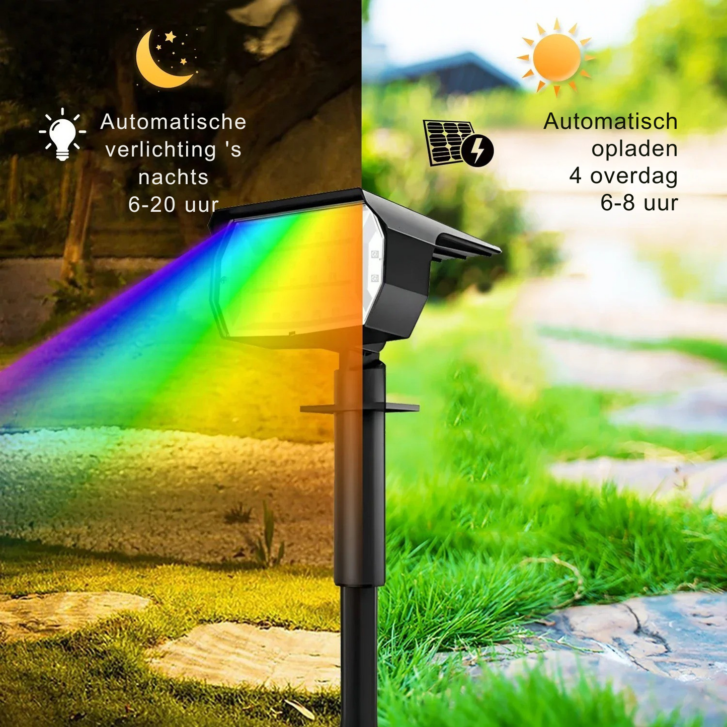 Vasco – Projecteurs solaires sans fil étanches pour l'extérieur