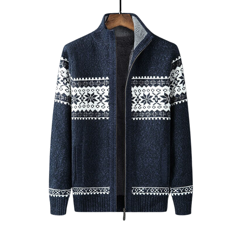 Raven – Cardigan zippé décontracté en maille pour hommes