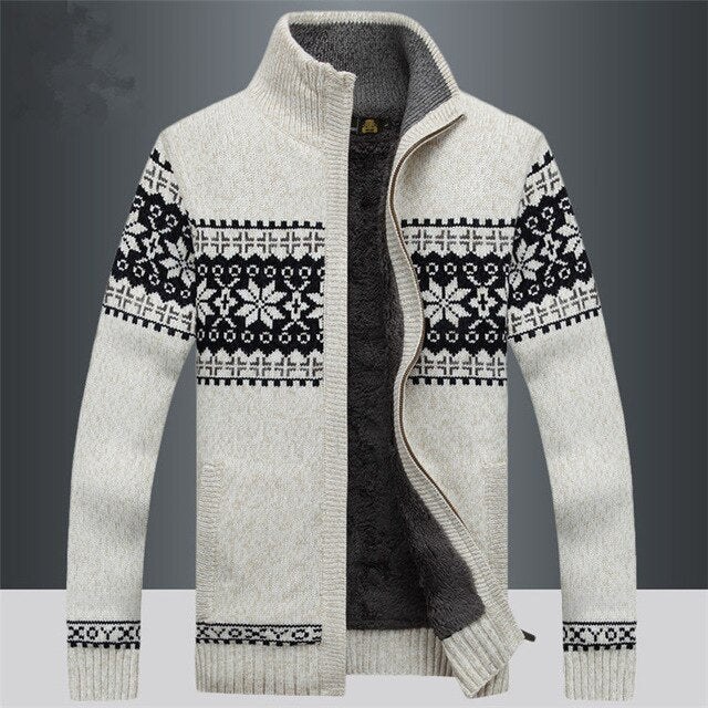 Raven – Cardigan zippé décontracté en maille pour hommes