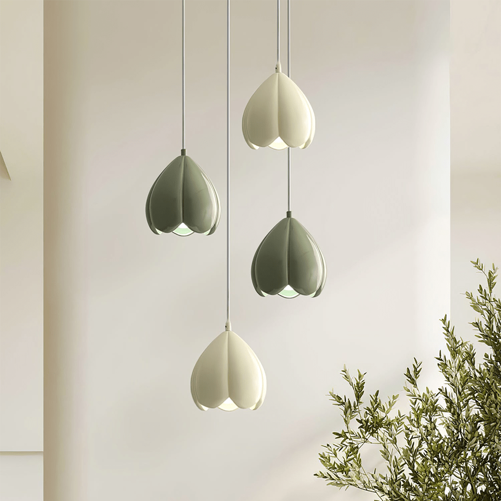 RusticAura - French Style Cream-Coloured Pendant Light